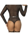 Körperharness aus Leder, Schwarz, One Size (S-L) von Subblime Fetish