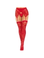 SPITZEN-OUVERTSTRUMPFHOSE ROT ONE SIZE (S-L) VON LEG AVENUE