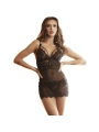 BABYDOLL MIT VERSTELLBAREN SPITZENTRÄGERN SCHWARZ VON SUBBLIME