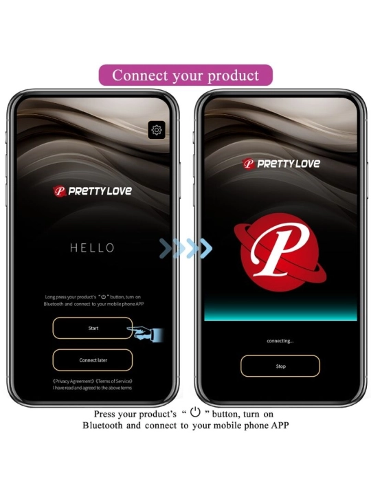 Vibrierendes Ei der Nymphe, App-Gesteuert, Lila von Pretty Love Bottom