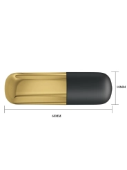 Goldener Wiederaufladbarer Kugelvibrator von Pretty Love Bottom