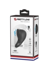 Vibrierender Penisring mit Schwarzer Zunge von Pretty Love Male