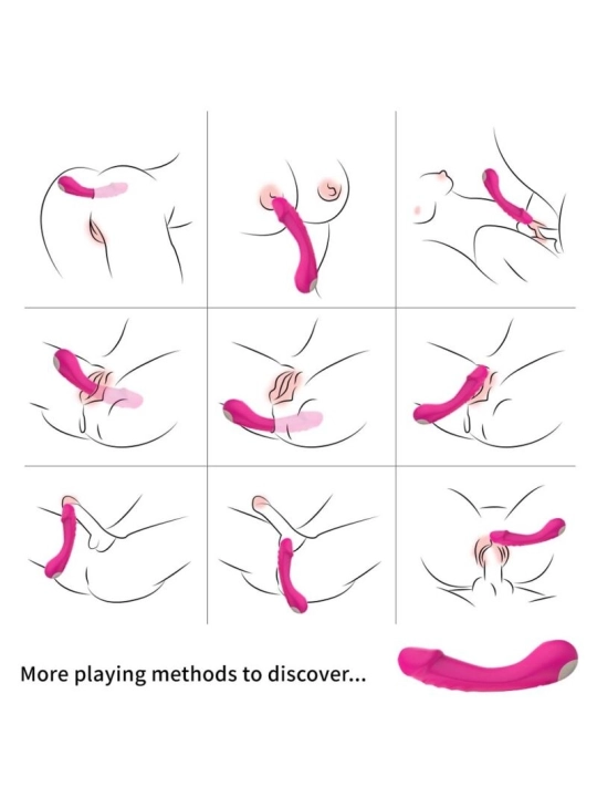 Dildo Vibrator G-Spot Silikon Fuchsia von Armony Vibrators