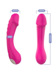 Dildo Vibrator G-Spot Silikon Fuchsia von Armony Vibrators