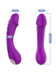 Dildo Vibrator G-Spot Silikon Lila von Armony Vibrators