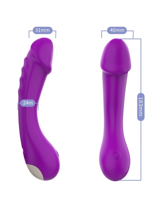 Dildo Vibrator G-Spot Silikon Lila von Armony Vibrators