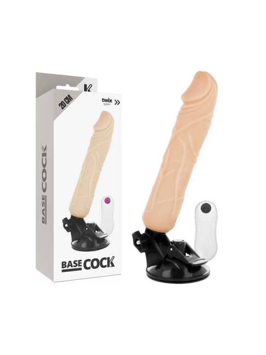 Realistischer Natürlicher Fernbedienungsvibrator 20 cm -O- 4 cm von Basecock