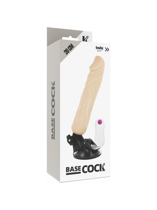 Realistischer Natürlicher Fernbedienungsvibrator 20 cm -O- 4 cm von Basecock