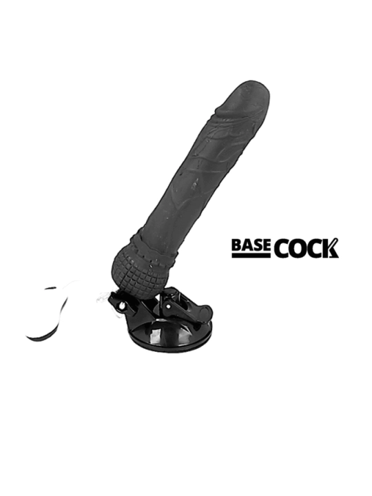 Realistischer Vibrator mit Fernbedienbares Schwarz 19.5 cm -O- 4 cm von Basecock