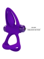 Vibratorring 10 Vibrationen Lila Silikon von Pretty Love Male