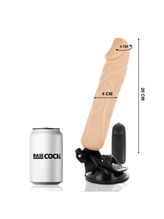 Realistischer Vibrator mit Fernbedienbares Natürlicher 20 cm -O- 4 cm von Basecock