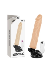 Realistischer Vibrator mit Fernbedienbares Naturweiss 21 cm -O- 4 cm von Basecock