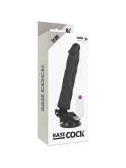 Realistischer Vibrator mit Fernbedienbares Schwarz 21 cm -O- 4 cm von Basecock