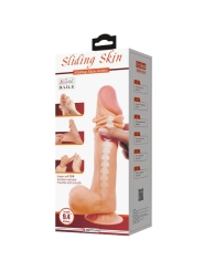 PRETTY LOVE - SLIDING SKIN SERIES REALISTISCHER DILDO MIT SLIDING SKIN SAUGNAPF 24 CM