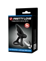 Vibrationsring 10 Vibrationen Schwarzes Silikon von Pretty Love Male