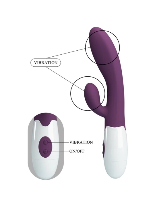 Alvis Rabbit Vibrator & Lila G-Punkte von Pretty Love Flirtation