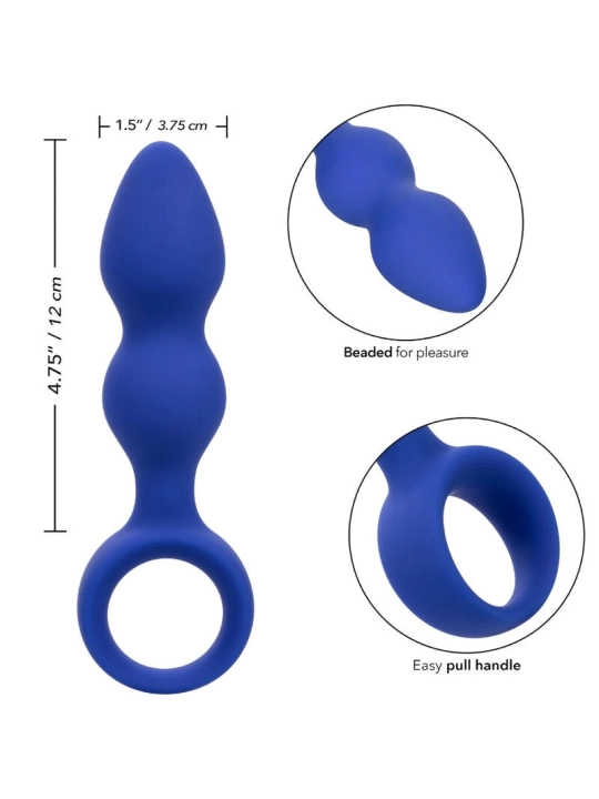 Admiral Fortgeschrittener Analplug Blau von Calexotics