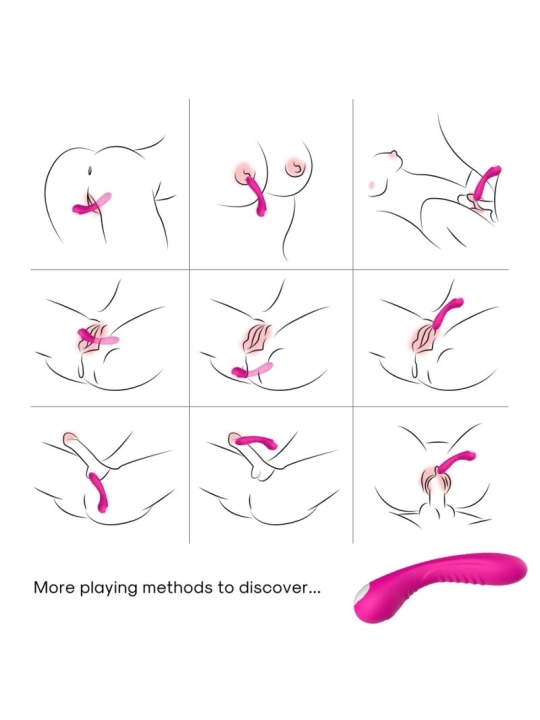 Legend Vibrator Silikon Fuchsia von Armony Vibrators