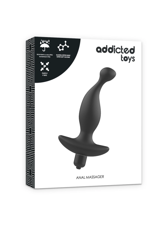 Analmassager mit Schwarzer Vibrationmodell 1 von Addicted Toys