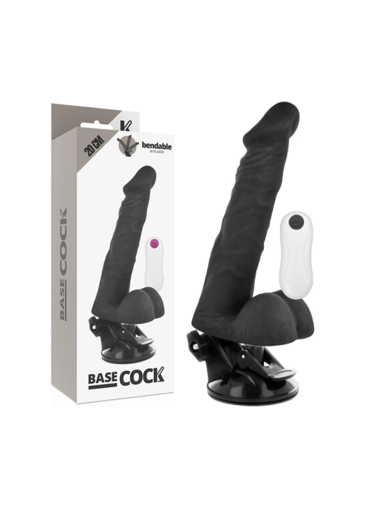 Vibrator mit Fernbedienbares Schwarz 20 cm -O- 4.5 cm von Basecock