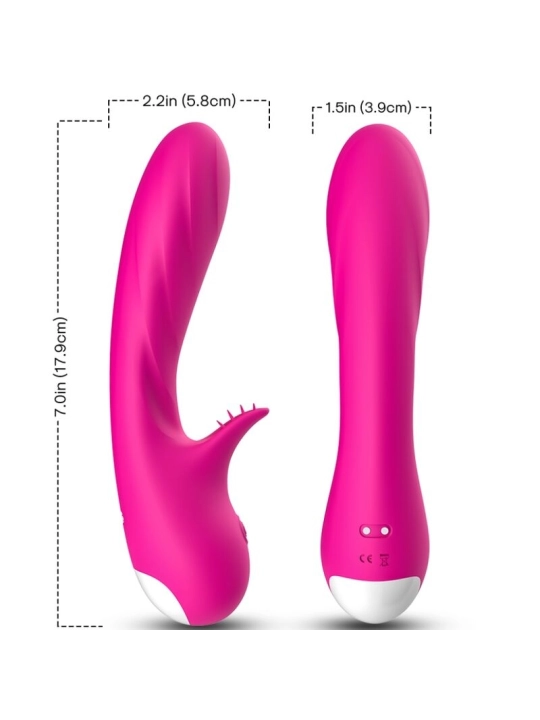 Romance Vibrator mit Stimulator Fuchsia von Armony Vibrators