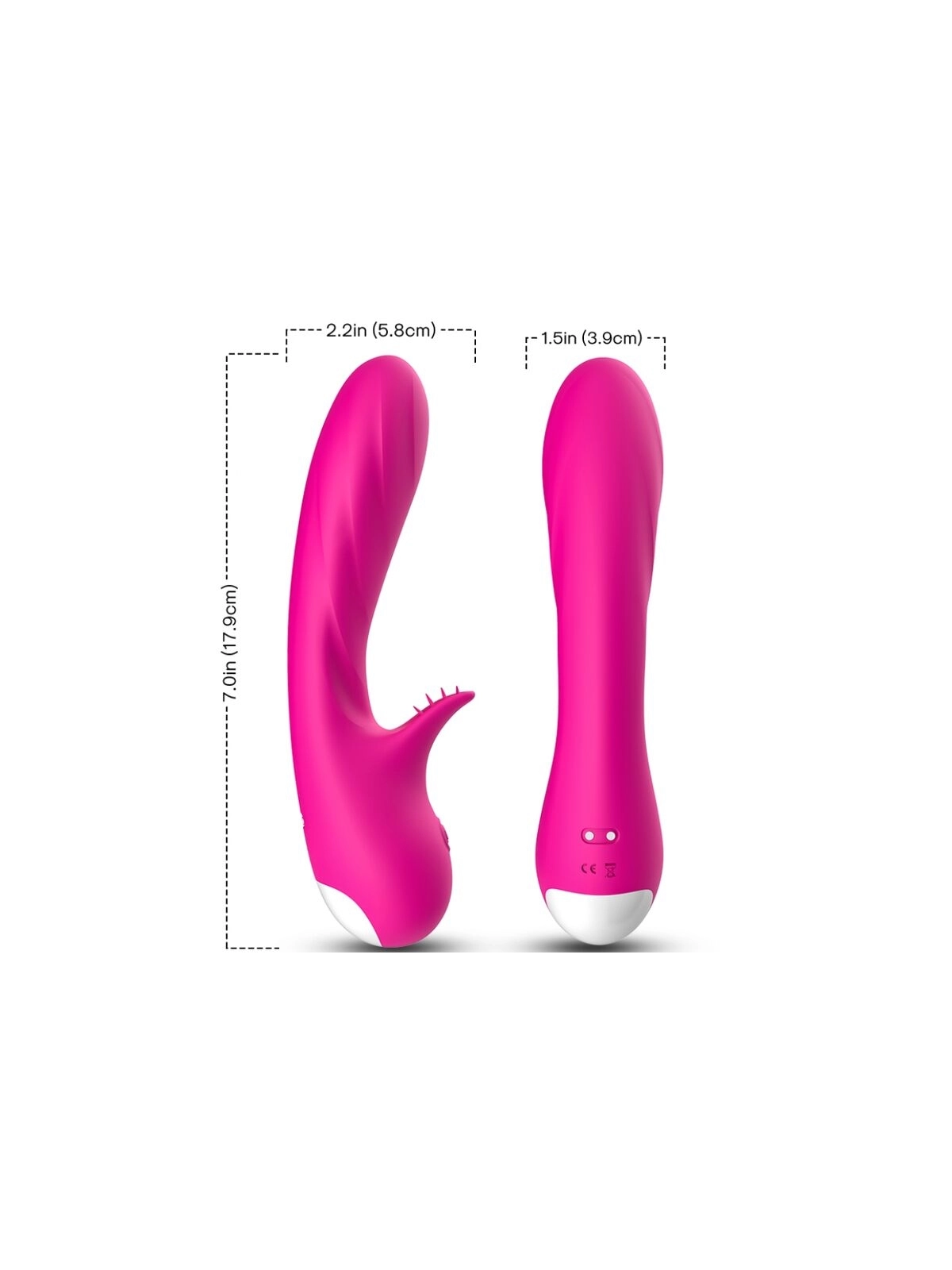 Romance Vibrator mit Stimulator Fuchsia von Armony Vibrators