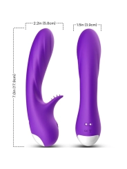 Romance Vibrator mit Stimulator Lila von Armony Vibrators