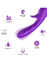 Romance Vibrator mit Stimulator Lila von Armony Vibrators