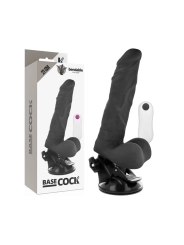 Vibrator mit Fernbedienbares Schwarz 21 cm -O- 5 cm von Basecock