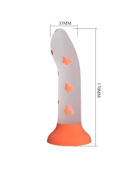 Magischer Nacht-Dildo Ohne Vibration Leuchtendes Orange von Pretty Love Flirtation