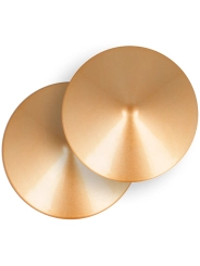 Nippelabdeckungen Goldene Kreise von Coquette Accessories