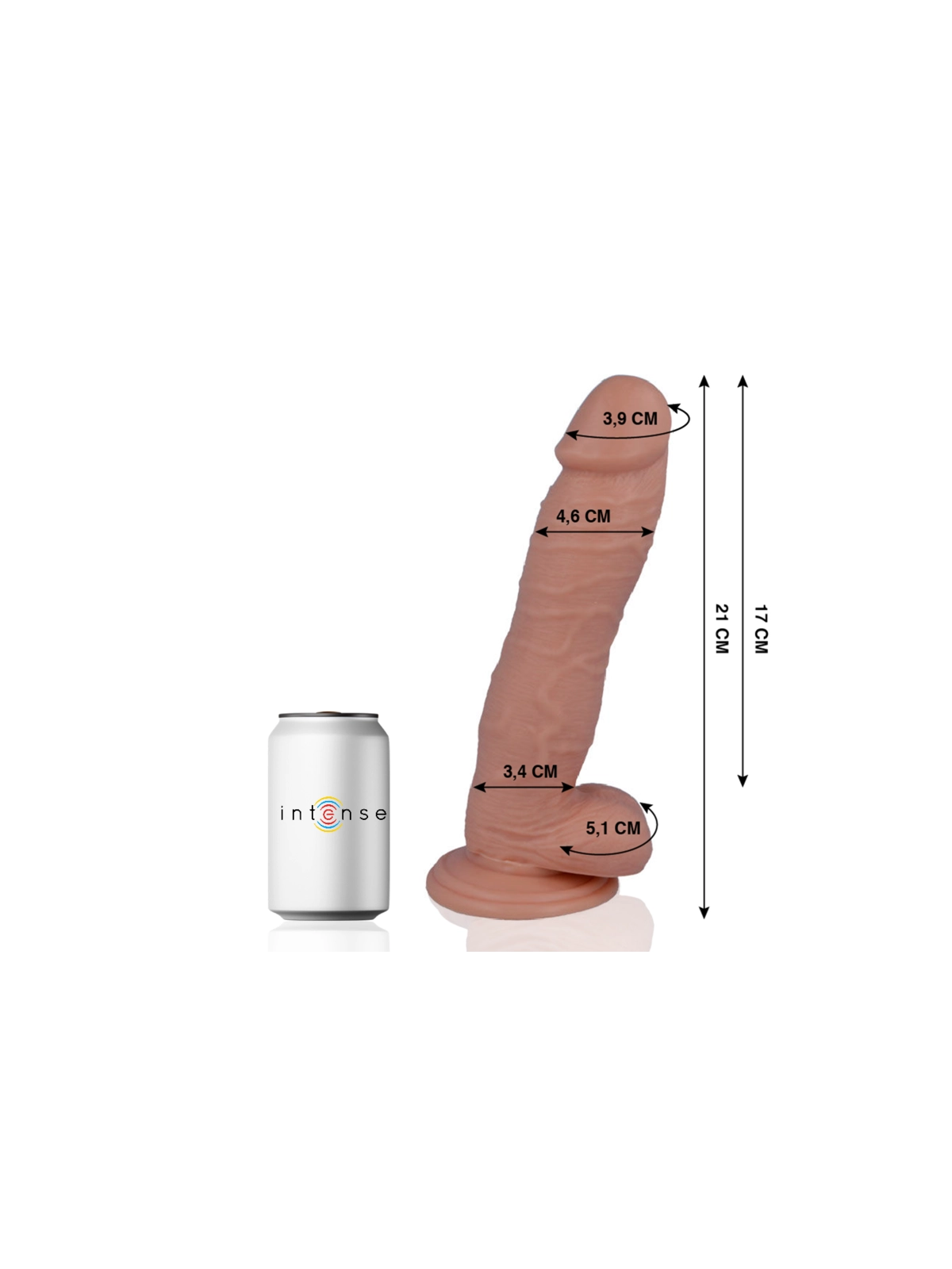 Mr 24 Realistischer Dildo 21 cm -O- 4.6 cm von Mr. Intense