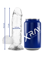 Klarer Dildo mit Bllen 15.5 cm -O- 3.5 cm von X Ray