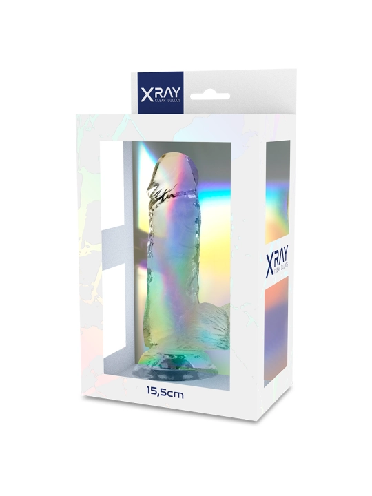 Klarer Dildo mit Bllen 15.5 cm -O- 3.5 cm von X Ray