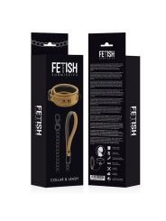 Neoprengefütterte Halskette mit Kette von Fetish Submissive Origin