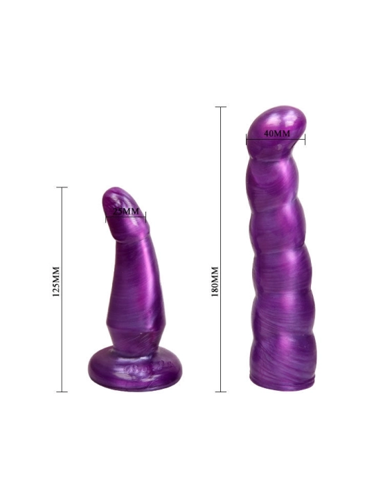 Weibliches Anal und Vaginalgeschirr Flieder G-Punkt 17 cm von Baile