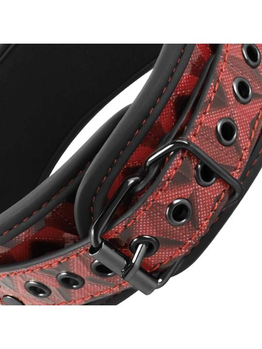 Red Edition Premium Veganes Lederhalsband mit Neoprenfutter von Begme Red Edition