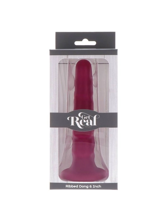 Ribbed Dong 12 cm Rot von Get Real