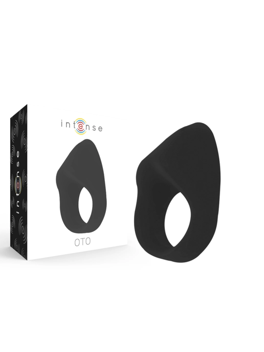 Oto Schwarzer Wiederaufladbarer Vibratorring von Intense Couples Toys