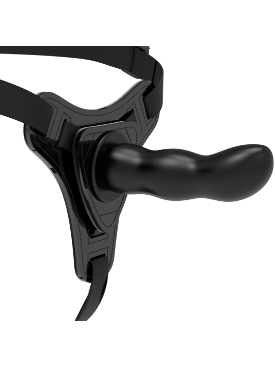 Schwarzes Silikon G-Spot 16 cm von Fetish Submissive Harness