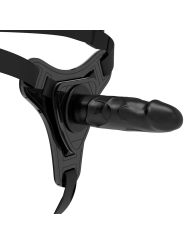 Realistisches Schwarzes Silikon 15 cm von Fetish Submissive Harness