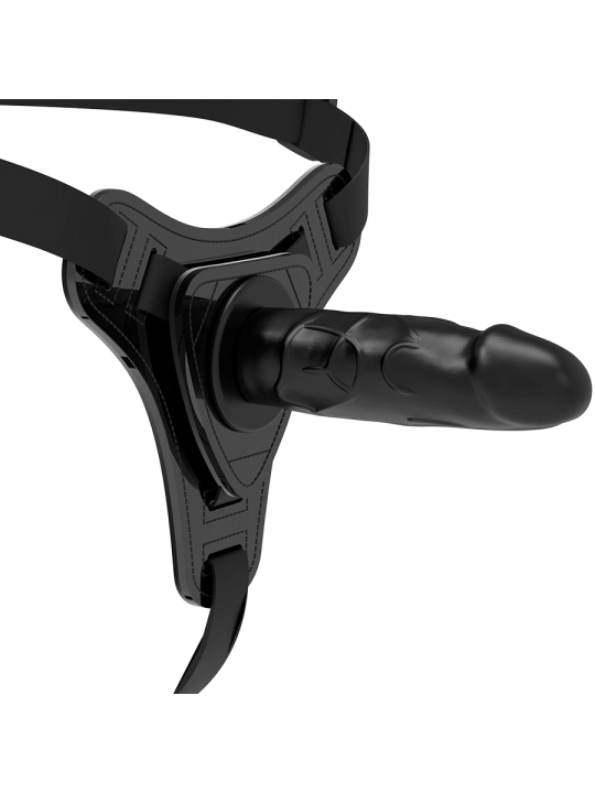 Realistisches Schwarzes Silikon 15 cm von Fetish Submissive Harness