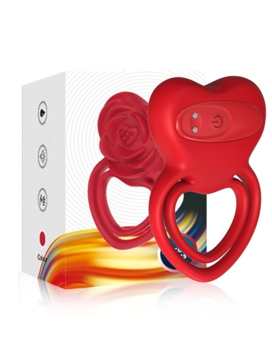 Ringvibrator Herz Rot von Armony For Him