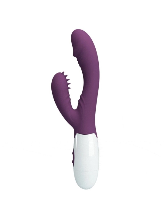 Butterfly Kiss Rabbit Vibrator & G-Spot Stimulator Lila von Pretty Love Flirtation