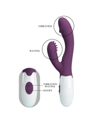 Butterfly Kiss Rabbit Vibrator & G-Spot Stimulator Lila von Pretty Love Flirtation