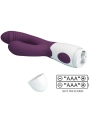 Butterfly Kiss Rabbit Vibrator & G-Spot Stimulator Lila von Pretty Love Flirtation