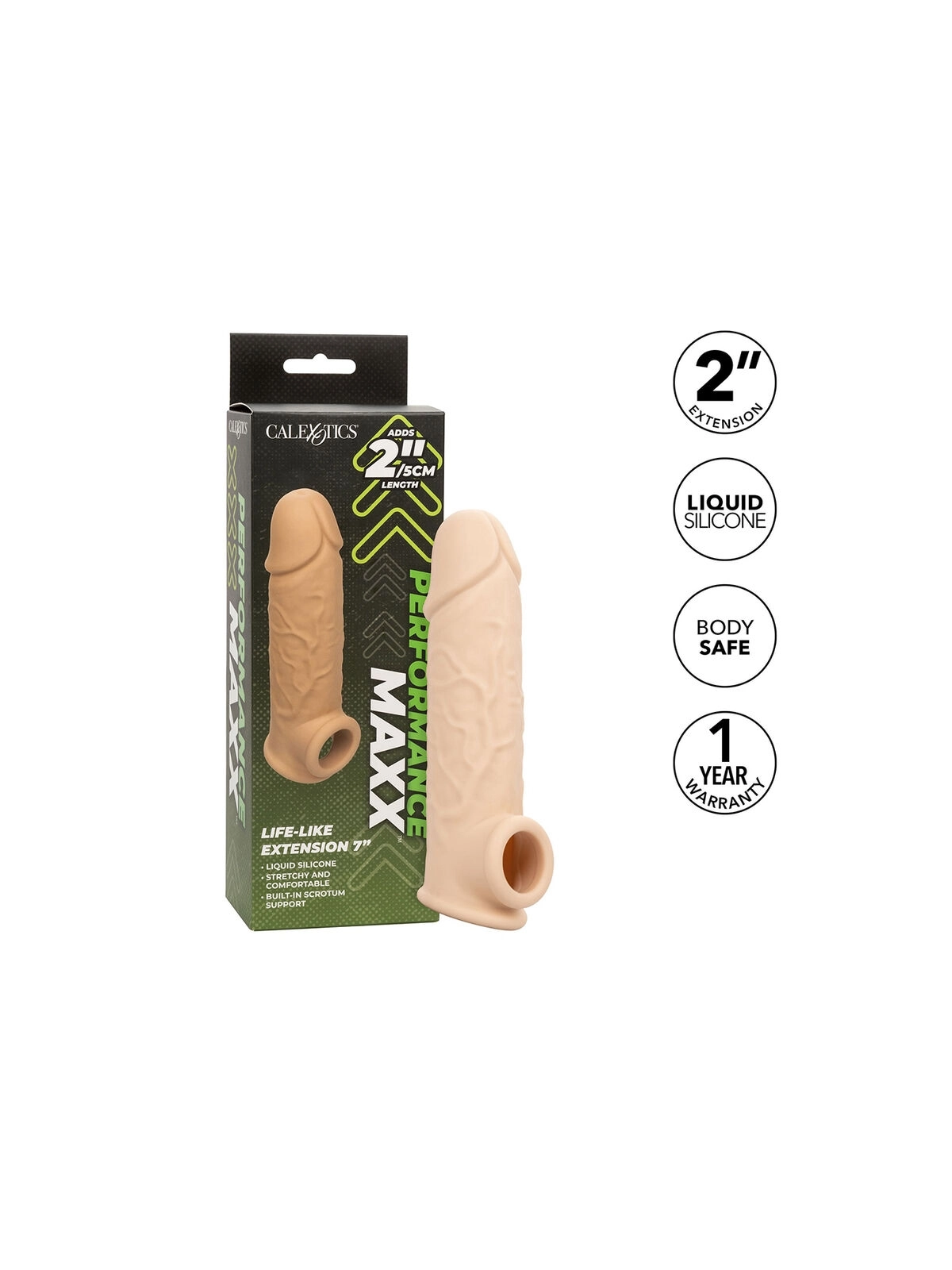 Performance Maxx Lebensnahe Extension 7 Helle Beige von Calexotics