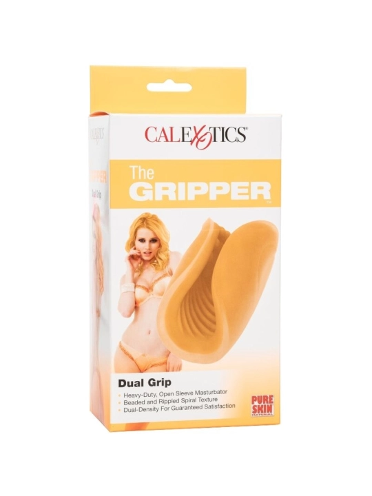 Beaded Grip Masturbator Orange von Calexotics