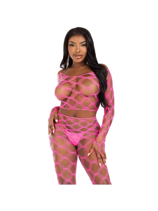 Top & Leggins Hardcore Pink von Leg Avenue Sets