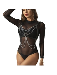 Harness-BH mit Kettendetail, One Size (S-L) von Subblime Fetish